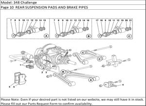 348 Challenge Page 10  REAR SUSPENSION PADS AND BRAKE PIPES