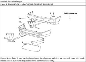 348 Challenge Page 4  TOW HOOKS  HEADLIGHT GUARDS  BUMPERS