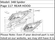348 Spider Page 117  REAR HOOD