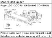 348 Spider Page 120  DOORS  OPENING CONTROL AND HINGES