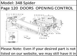 348 Spider Page 120  DOORS  OPENING CONTROL AND HINGES