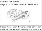 348 Spider Page 122  DOORS  INNER TRIMS NOT FOR SPIDER