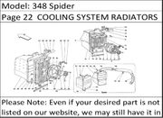 348 Spider Page 22  COOLING SYSTEM RADIATORS