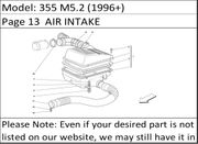 355 M5.2 (1996+) Page 13  AIR INTAKE
