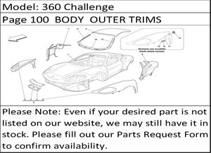 360 Challenge Page 100  BODY  OUTER TRIMS