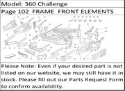 360 Challenge Page 102  FRAME  FRONT ELEMENTS STRUCTURES AND PLATES