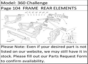 360 Challenge Page 104  FRAME  REAR ELEMENTS STRUCTURES AND PLATES