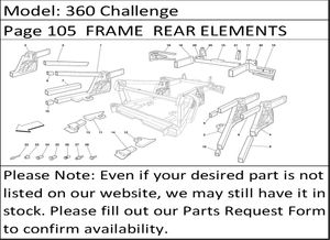360 Challenge Page 105  FRAME  REAR ELEMENTS SUBGROUPS