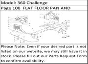 360 Challenge Page 108  FLAT FLOOR PAN AND WHEELHOUSE