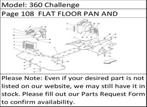360 Challenge Page 108  FLAT FLOOR PAN AND WHEELHOUSE