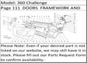 360 Challenge Page 111  DOORS  FRAMEWORK AND COVERINGS  OPENING CONTROL AND HINGES