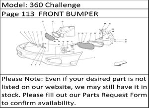 360 Challenge Page 113  FRONT BUMPER