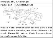 360 Challenge Page 114  REAR BUMPER