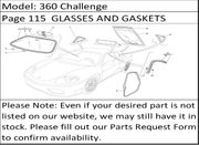 360 Challenge Page 115  GLASSES AND GASKETS