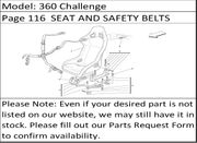 360 Challenge Page 116  SEAT AND SAFETY BELTS