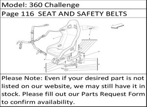 360 Challenge Page 116  SEAT AND SAFETY BELTS