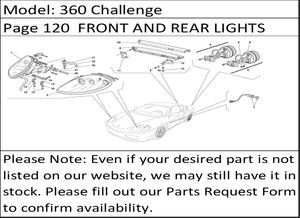 360 Challenge Page 120  FRONT AND REAR LIGHTS