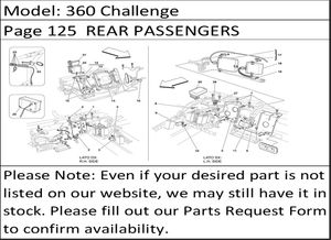 360 Challenge Page 125  REAR PASSENGERS COMPARTMENT CONTROL STATIONS