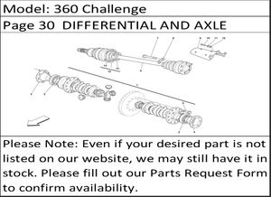 360 Challenge Page 30  DIFFERENTIAL AND AXLE SHAFTS