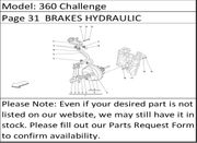 360 Challenge Page 31  BRAKES HYDRAULIC CONTROLS