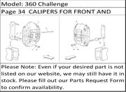 360 Challenge Page 34  CALIPERS FOR FRONT AND REAR BRAKES