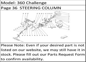 360 Challenge Page 36  STEERING COLUMN