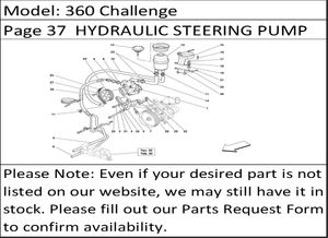 360 Challenge Page 37  HYDRAULIC STEERING PUMP AND TANK