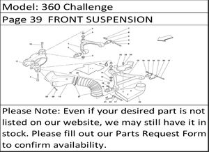 360 Challenge Page 39  FRONT SUSPENSION  WISHBONES