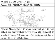 360 Challenge Page 39  FRONT SUSPENSION  WISHBONES