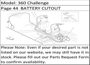 360 Challenge Page 44  BATTERY CUTOUT