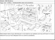 360 Modena Page 126  TUNNEL  FRAMEWORK AND ACCESSORIES