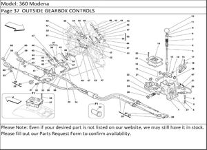 360 Modena Page 37  OUTSIDE GEARBOX CONTROLS