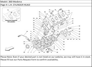 360 Modena Page 4  L.H. CYLINDER HEAD