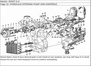365GT 2+2 Page 13  HYDRAULIC STEERING PUMP AND CONTROLS