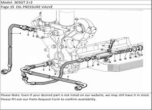 365GT 2+2 Page 15  OIL PRESSURE VALVE
