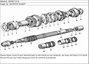365GT 2+2 Page 21  OUTPUT SHAFT