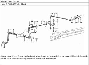 365GT 2+2 Page 9  THROTTLE PEDAL