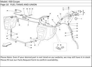 430 Coupe Page 10   FUEL TANKS AND UNION