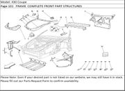 430 Coupe Page 101   FRAME  COMPLETE FRONT PART STRUCTURES