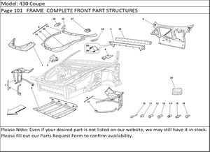 430 Coupe Page 101   FRAME  COMPLETE FRONT PART STRUCTURES
