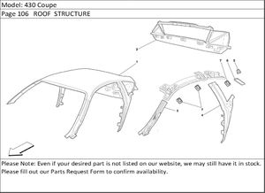 430 Coupe Page 106   ROOF  STRUCTURE