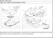 430 Coupe Page 110   FRONT COMPARTMENT TRIMS