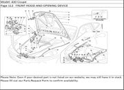 430 Coupe Page 112   FRONT HOOD AND OPENING DEVICE