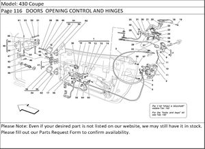 430 Coupe Page 116   DOORS  OPENING CONTROL AND HINGES