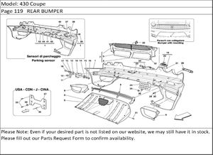430 Coupe Page 119   REAR BUMPER