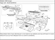 430 Coupe Page 119   REAR BUMPER