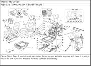 430 Coupe Page 121   MANUAL SEAT  SAFETY BELTS