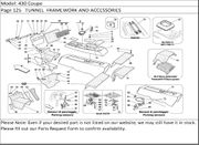 430 Coupe Page 125   TUNNEL  FRAMEWORK AND ACCESSORIES