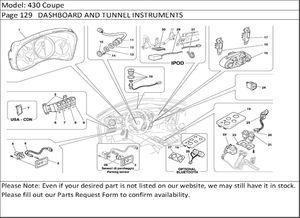 430 Coupe Page 129   DASHBOARD AND TUNNEL INSTRUMENTS