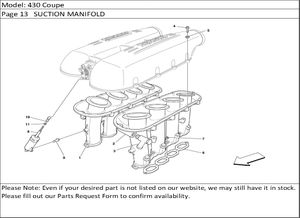 430 Coupe Page 13   SUCTION MANIFOLD